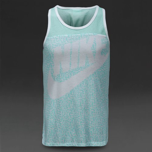 Nike Sportswear Allover Print Tank White / Dark Grey Heather for Girls